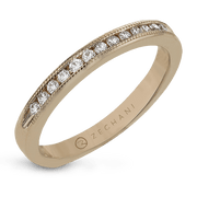 Bague d'anniversaire ZR42 en or 14 carats avec diamants