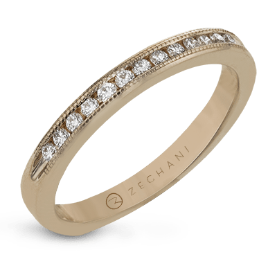 Bague d'anniversaire ZR42 en or 14 carats avec diamants