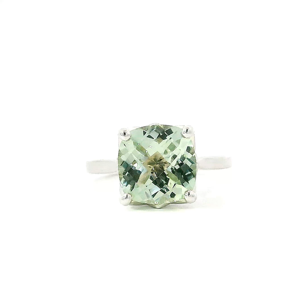 Green Amethyst Julianna Rose Ring