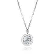 Round Cut Diamond Necklace
