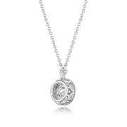 Round Cut Diamond Necklace
