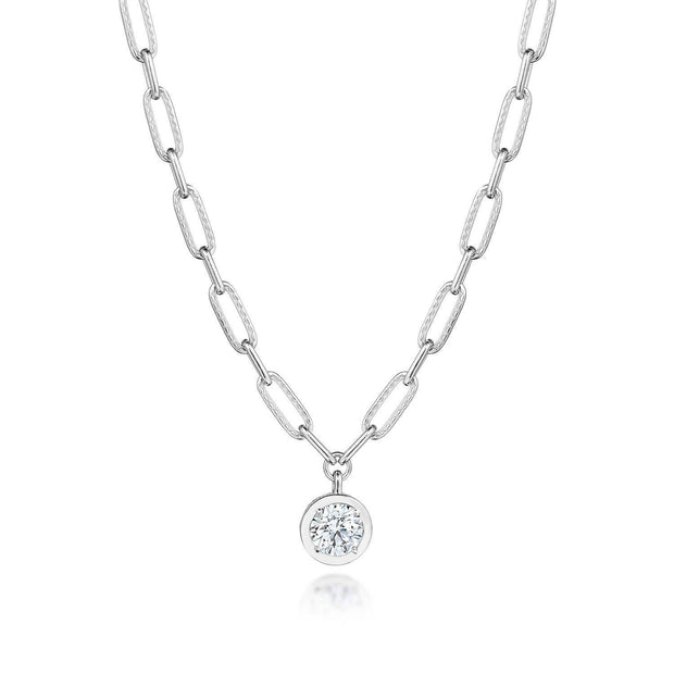 Petite Diamond Link Necklace