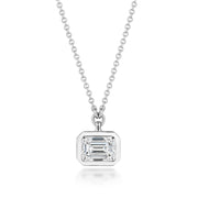 Emerald Cut Diamond Necklace