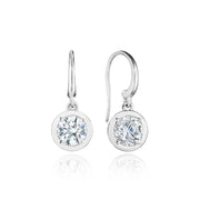 Diamond French Wire Earring - 1.5ct