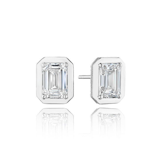 Emerald Diamond Stud Earring