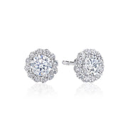 Full Bloom Diamond Stud Earrings
