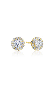 Full Bloom Diamond Stud Earrings