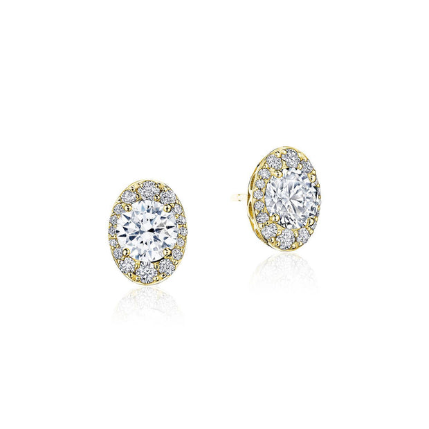 Oval Bloom Diamond Earring