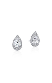 Pear Bloom Diamond Earring