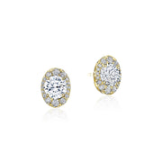 Oval Bloom Diamond Earring