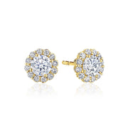 Full Bloom Diamond Stud Earrings