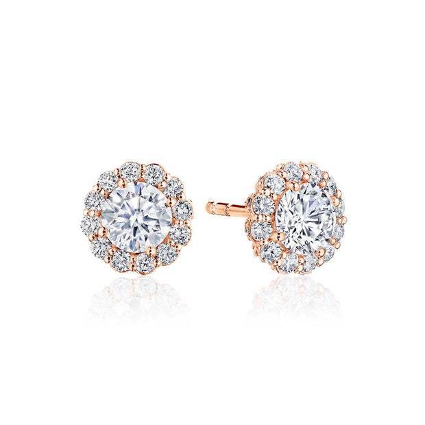 Full Bloom Diamond Stud Earrings