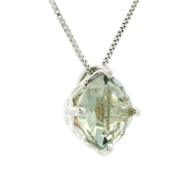 Green Amethyst Julianna Rose Pendant