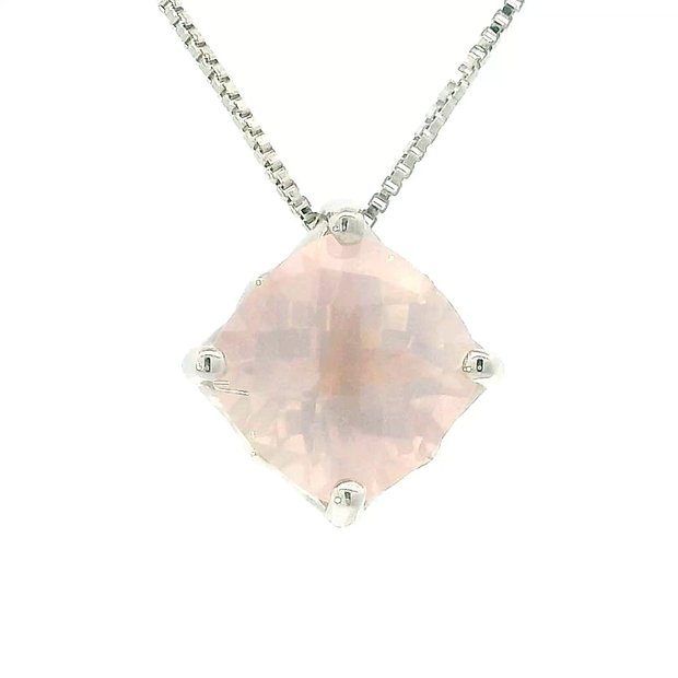 Julianna Rose Necklace in Rose Quartz