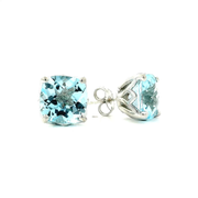 Julianna Rose Earrings in Blue Topaz