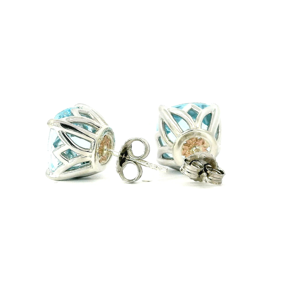 Julianna Rose Earrings in Blue Topaz