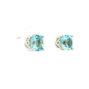 Julianna Rose Stud Earrings in Blue Topaz