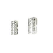 Vintage Baguette Diamond Stud Earrings