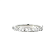 Diamond 3/4 Eternity Ring in White Gold
