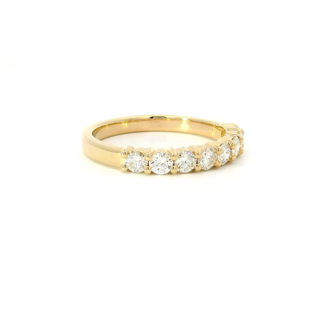 Yellow Gold Diamond Half-Eternity Band