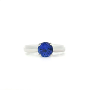 Round Tanzanite Solitaire Ring