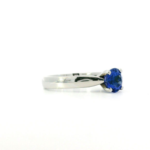 Round Tanzanite Solitaire Ring