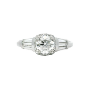 Bague de fiançailles d'héritage Tacori avec diamant canadien