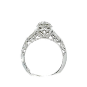Bague de fiançailles d'héritage Tacori avec diamant canadien