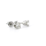 White Gold and Diamond Estate Stud Earrings