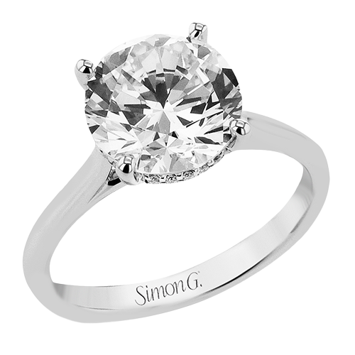 Bague de fiançailles en or 18 carats avec diamants