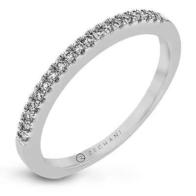 Bague de fiançailles ZR1032 en or 14 carats avec diamants