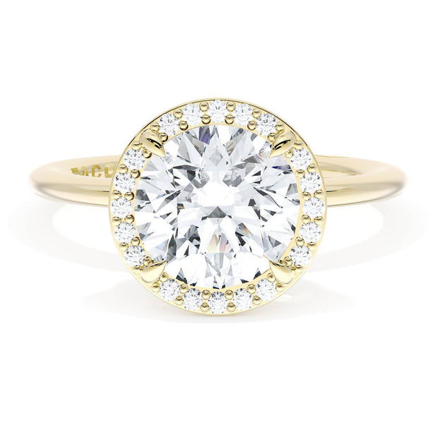 Round Bloom Engagement Ring