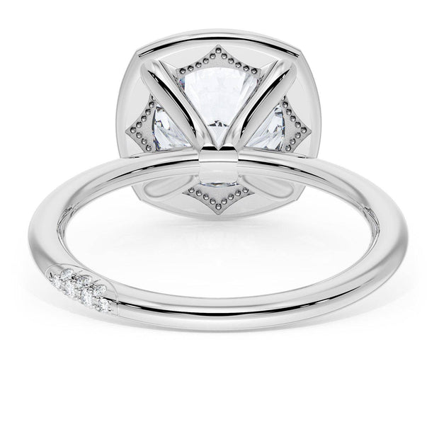 Cushion Solitaire Engagement Ring