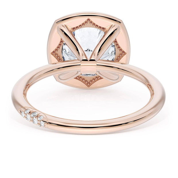 Cushion Solitaire Engagement Ring