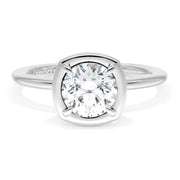 Cushion Solitaire Engagement Ring