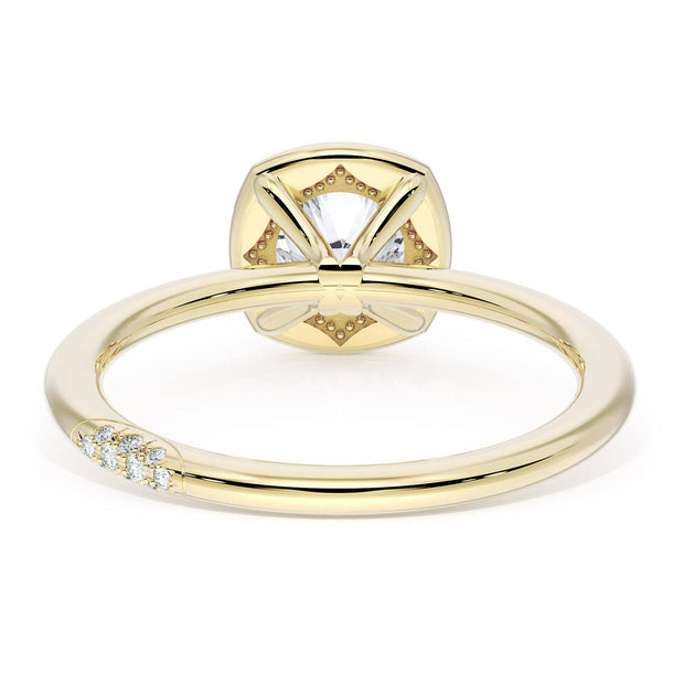 Cushion Solitaire Engagement Ring