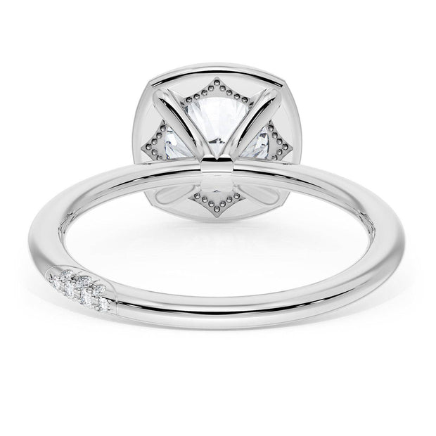 Cushion Solitaire Engagement Ring