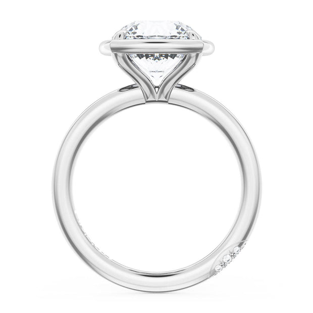 Cushion Solitaire Engagement Ring