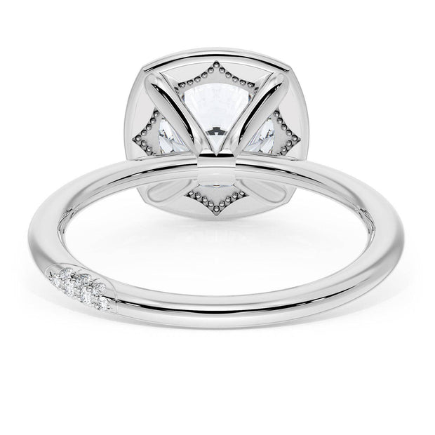 Cushion Solitaire Engagement Ring