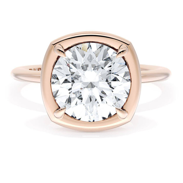 Cushion Solitaire Engagement Ring