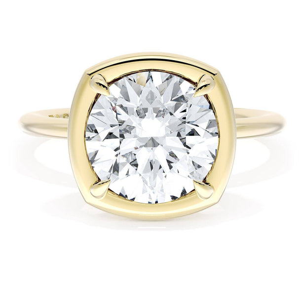 Cushion Solitaire Engagement Ring