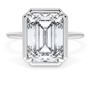 Emerald Solitaire Engagement Ring