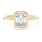 Emerald Solitaire Engagement Ring