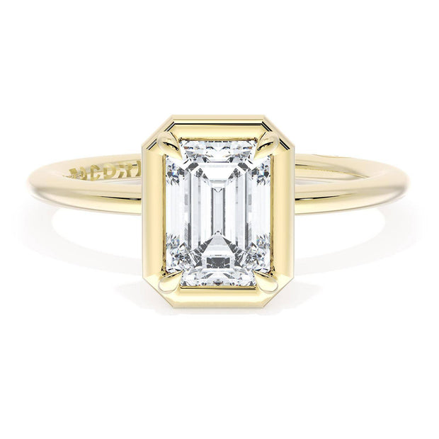 Emerald Solitaire Engagement Ring