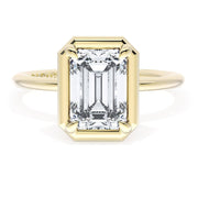 Emerald Solitaire Engagement Ring