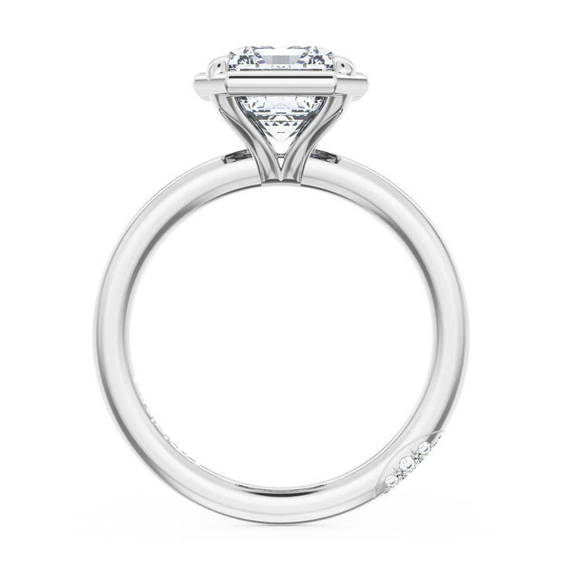 Emerald Solitaire Engagement Ring
