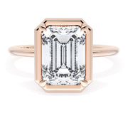 Emerald Solitaire Engagement Ring