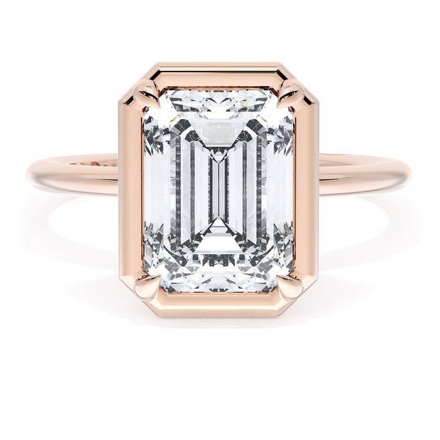 Emerald Solitaire Engagement Ring