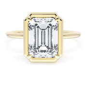 Emerald Solitaire Engagement Ring