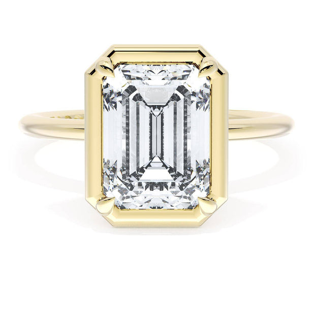 Emerald Solitaire Engagement Ring